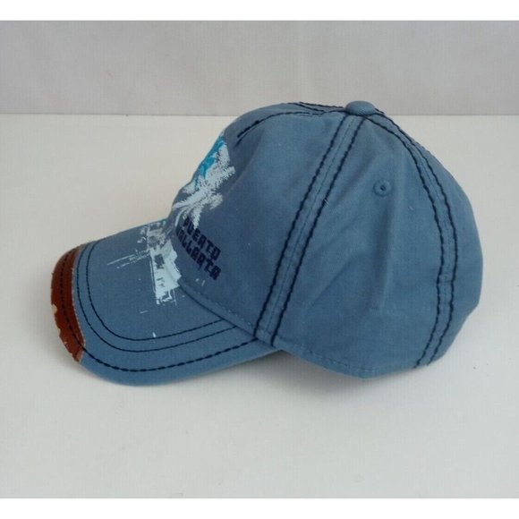 New dKps Gorras Puerta Vallarta Embroidered W/ Distressed Leather On Bill Cap - Picture 5 of 7